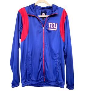 New York Giants Red + Blue Full Zip Jacket Size Medium